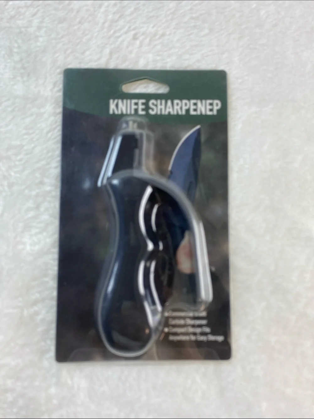 Black Knife Sharpener - Compact Handheld Sharpener